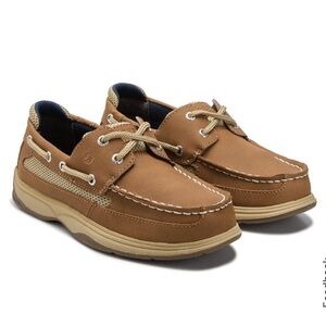 Sperry Kids Boat Shoes, Beige, Big Kids Size 2, EUC